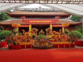 Lễ hội truyền thống đền An Sinh( Đông Triều, Quảng Ninh) năm 2017.